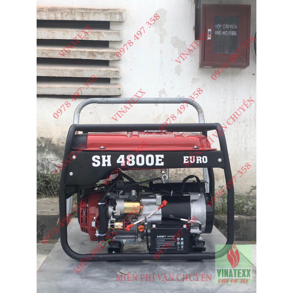 XẢ hàng máy phát điện SH4800 EX, đề nổ, giật tay phụ, le gió tự động