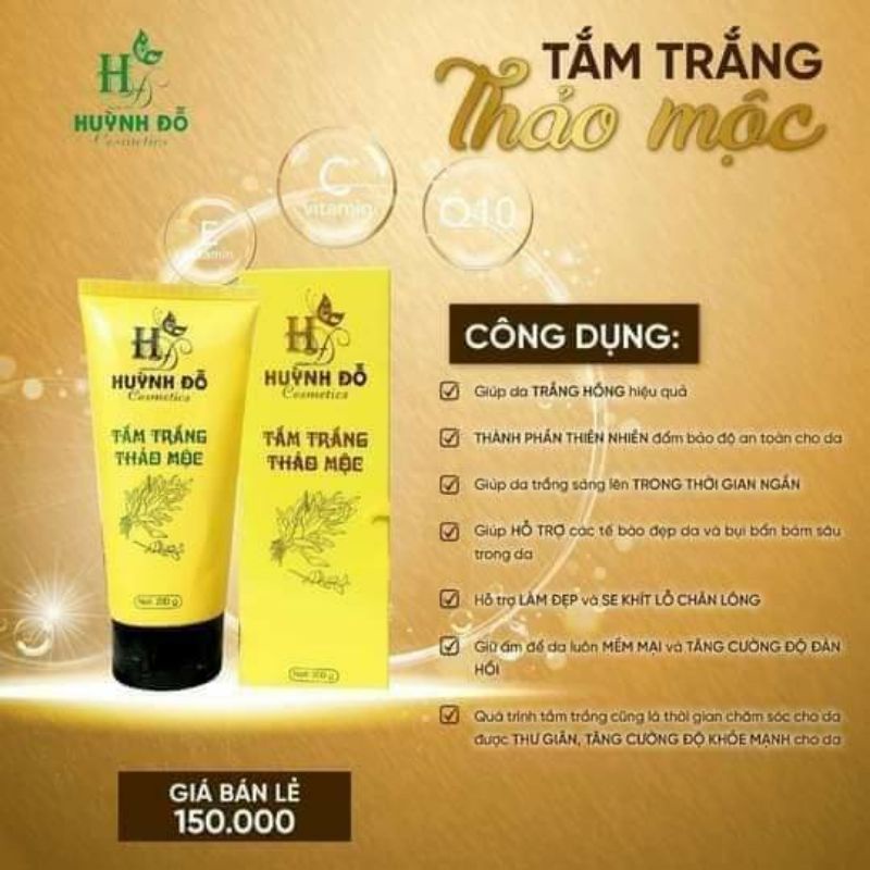 (chính hãng) tắm trắng thảo mộc Huỳnh đỗ