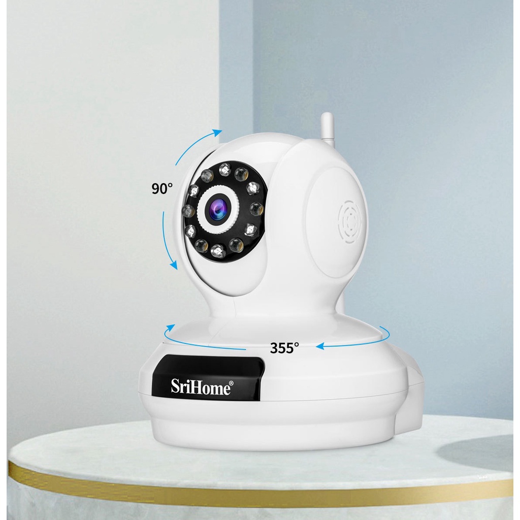 Camera Srihome SP019 5MP SIÊU NÉT 2K, H.265, Màu Ban Đêm