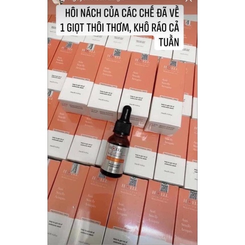 Serum ngăn ngừa hôi nách Hcell Skin Care 10ml triệt tuyến Mồ Hôi, Mùi Hôi cơ thể