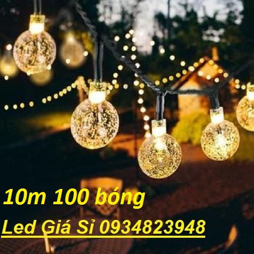 Dây Đèn Led Trang Trí Bi Bọt Nước Dài 10 Mét 100 bóng