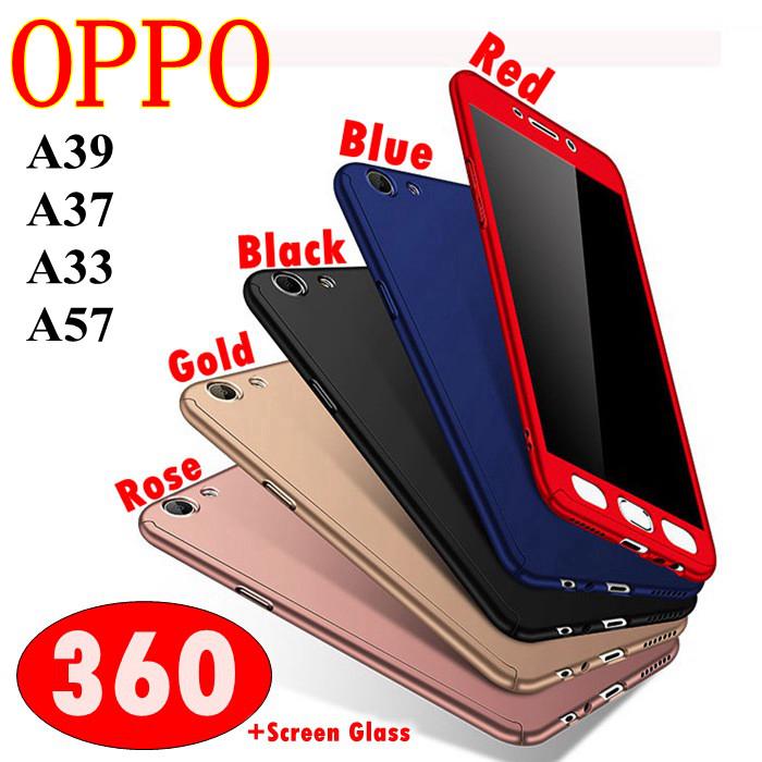 Ốp lưng kèm kính cường lực chắc chắn cho OPPO A39,A37,A33,A57