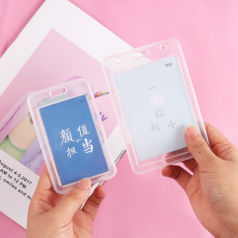 Bao đựng thẻ sinh viên, xe bus nhựa da nhiều loại