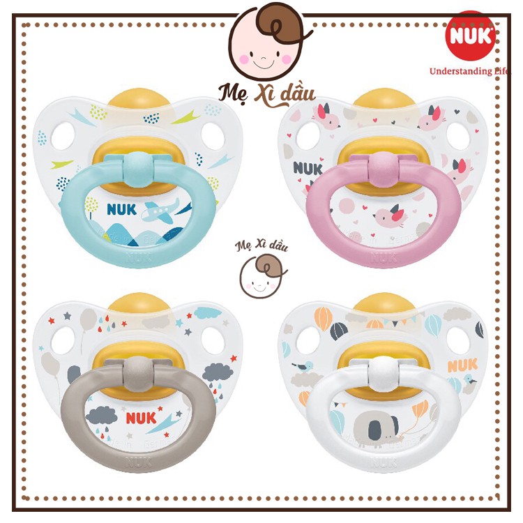 Shop mẹ xì dầu Ti giả NUK cao su Happykids chính hãng (có tem phân phối)
