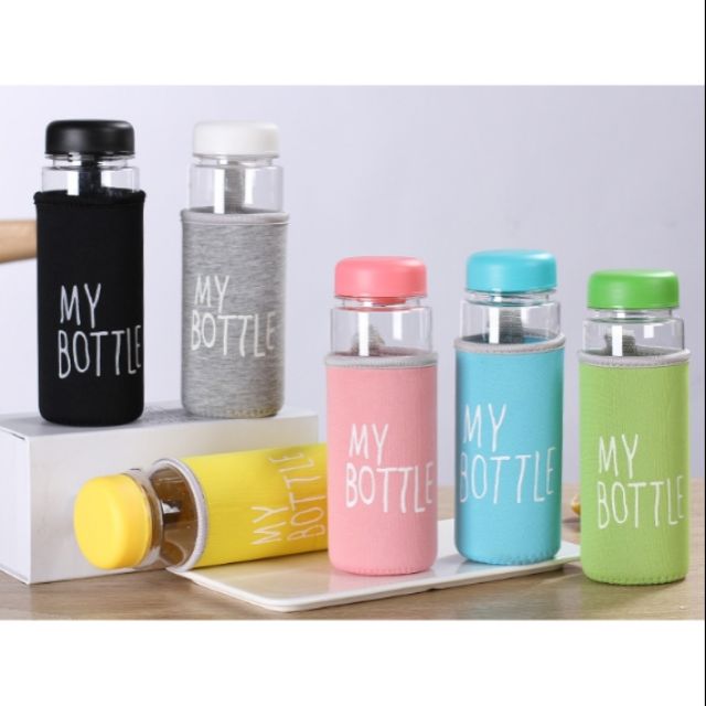 BÌNH THỦY TINH MY BOTTLE TẶNG TÚI CHỐNG SỐC VÀ TÚI VẢI