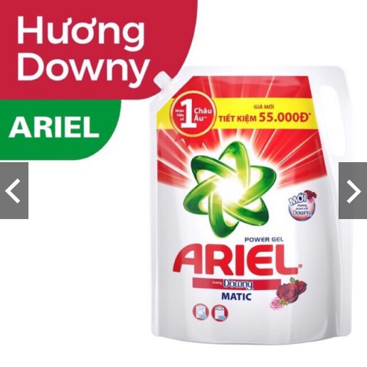 Nước Giặt Ariel 2,15kg Hương Downy,  2,4kg giữ màu (giá bao bì 139.000)