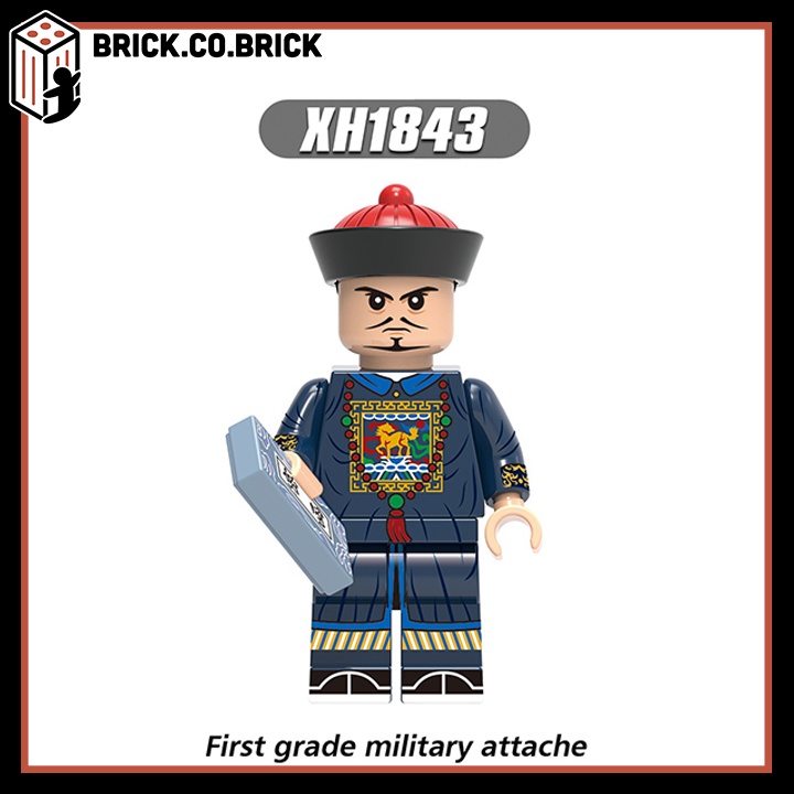 Lính Nhà Thanh Đồ chơi Lắp ráp Lính Trung Cổ Mô hình Minifigure Qin Dynasty Castle X0329