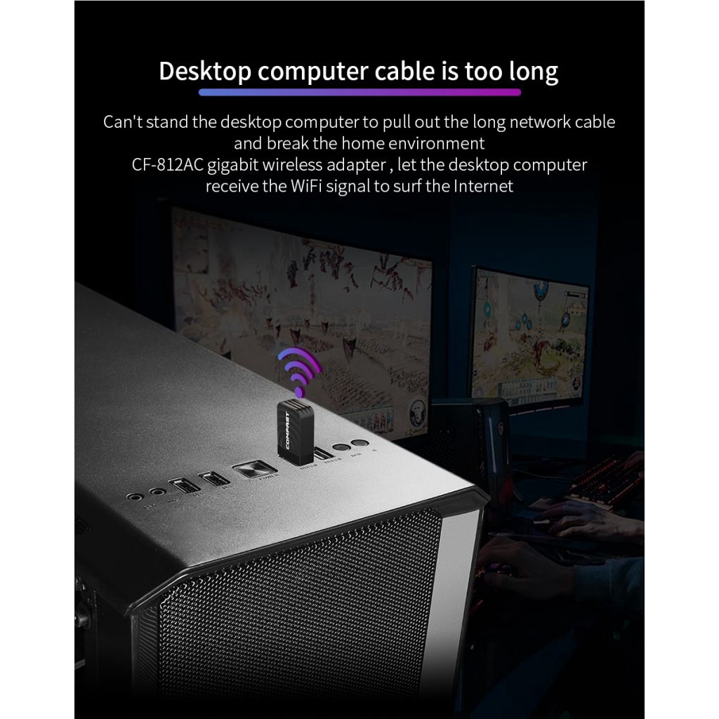 Usb Wifi 1300mbps 2.4g / 5.8g Ac Cho Windows 10 / Vista Keep | BigBuy360 - bigbuy360.vn