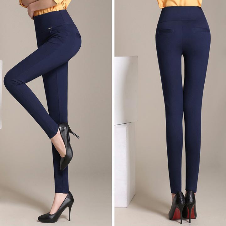 [Video + Sẵn hàng] Quần legging nữ lưng thun cao cấp QL-201i