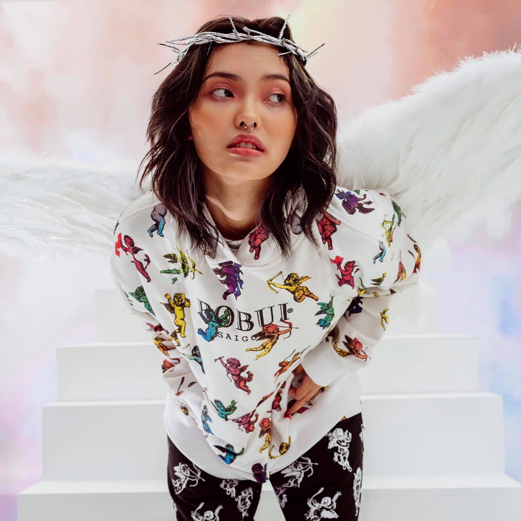Áo khoác hoodie BOBUI thiên thần chuẩn REAL