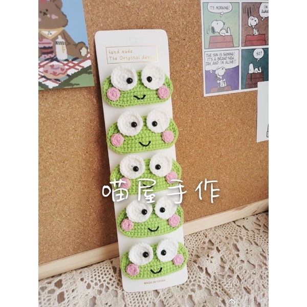 Kẹp tóc len handmade