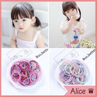 Set 50 dây buộc tóc nhiều màu sắc dễ thương cho bé gái