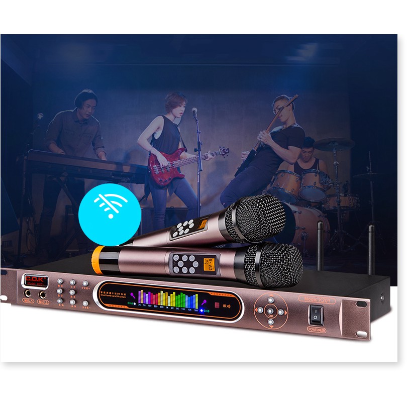 [Xả Kho] Combo Trọn Bộ 2 Micro Không Dây UHF Bộ Micro Bose BS-992 chuyên chống hú rít trong phòng Karaoke, Mic đa năng c