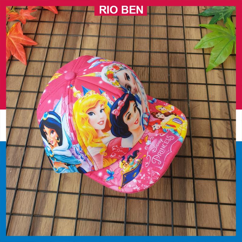 Nón bé gái in hình công chúa dễ thương, bé từ 2-5 tuổi RBN114