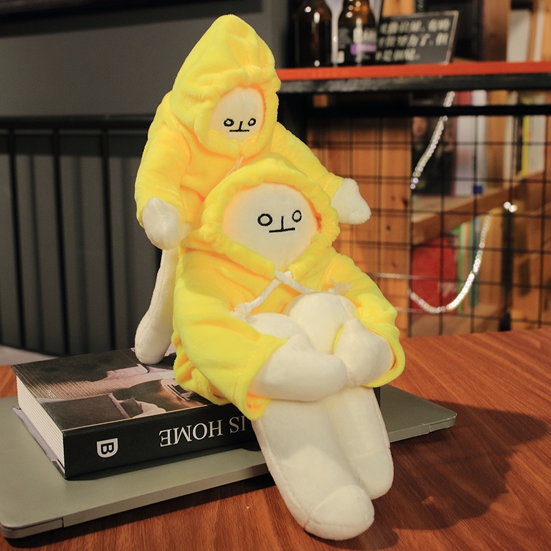 Búp bê nhồi bông người chuối trầm cảm phong cách Hàn Quốc đáng yêu làm quà tặng