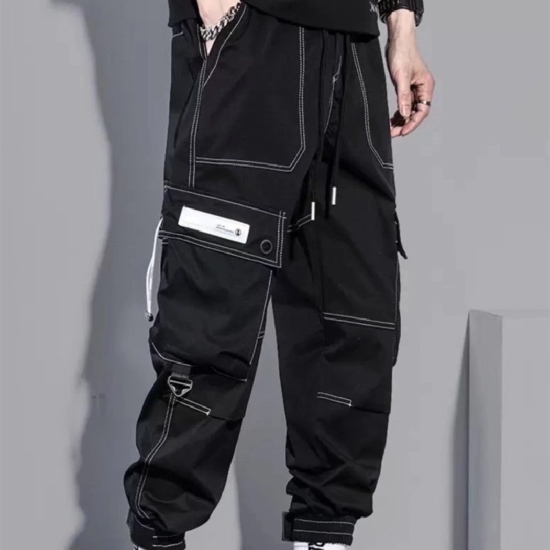 Quần Dài Nhiều Túi Phong Cách Hip Hop Nhật Bản Cho Nam