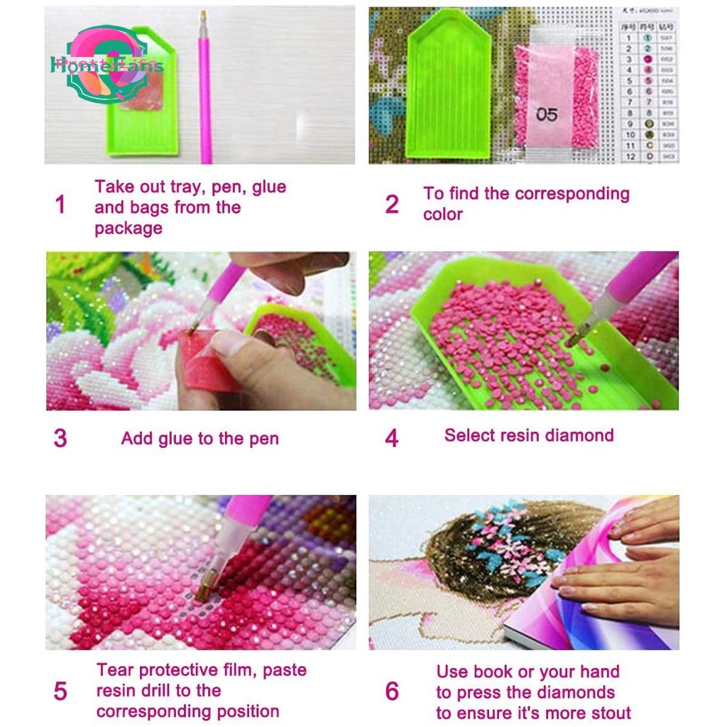 Bộ Tranh Đính Đá 5D Tự Làm Hình Kỳ Lân 40x30cm Trang Trí Nhà Cửa