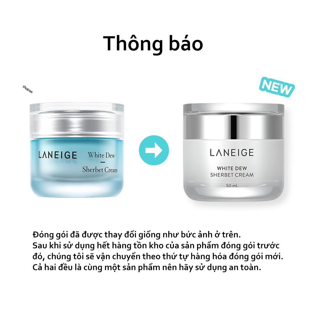 [LANEIGE.Korea] Kem Dưỡng Trắng Da White Dew Sherbet Cream 50ML