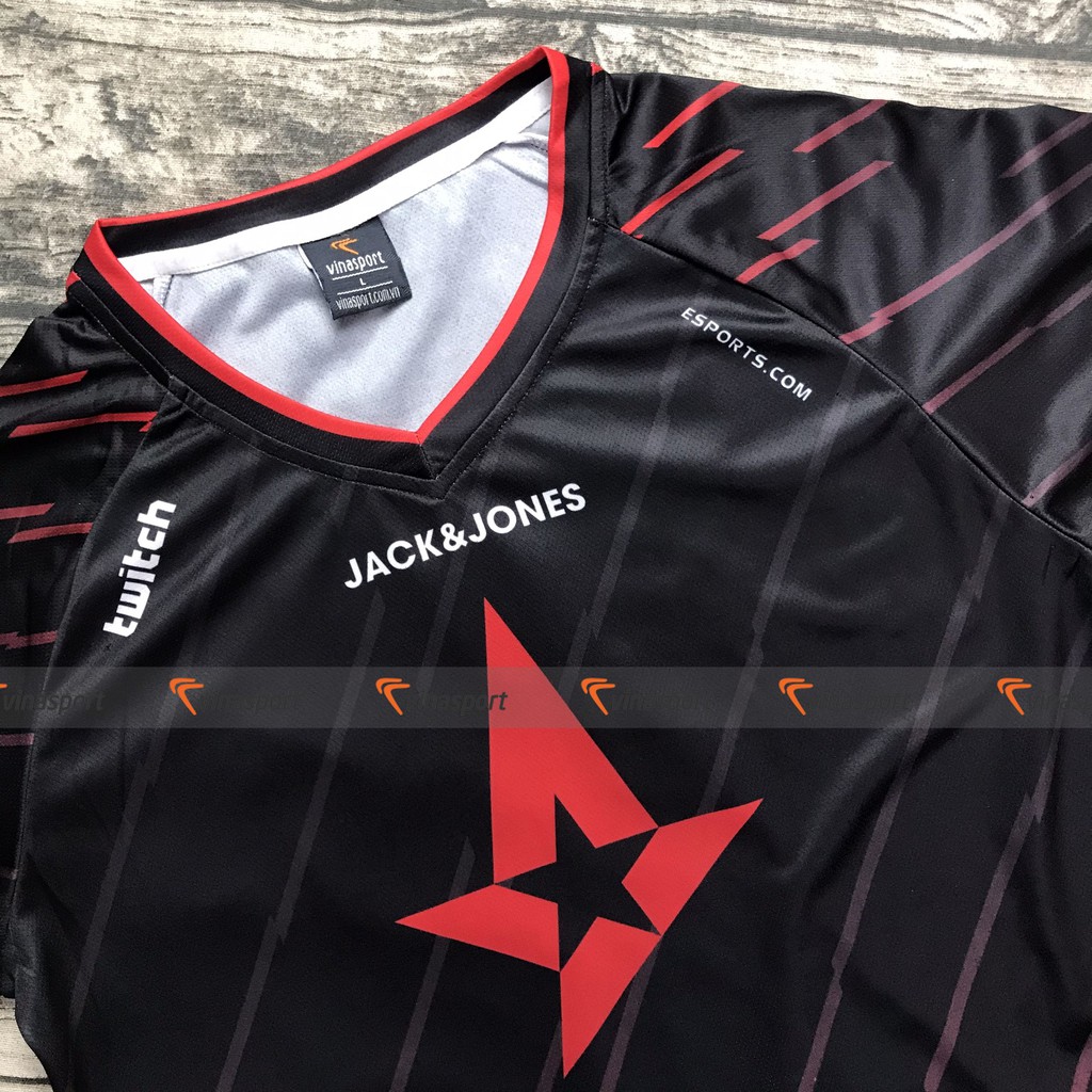 Áo game thi đấu Esports thun ngắn tay nam - Mẫu Astralis 2020 Fanmade dáng suông