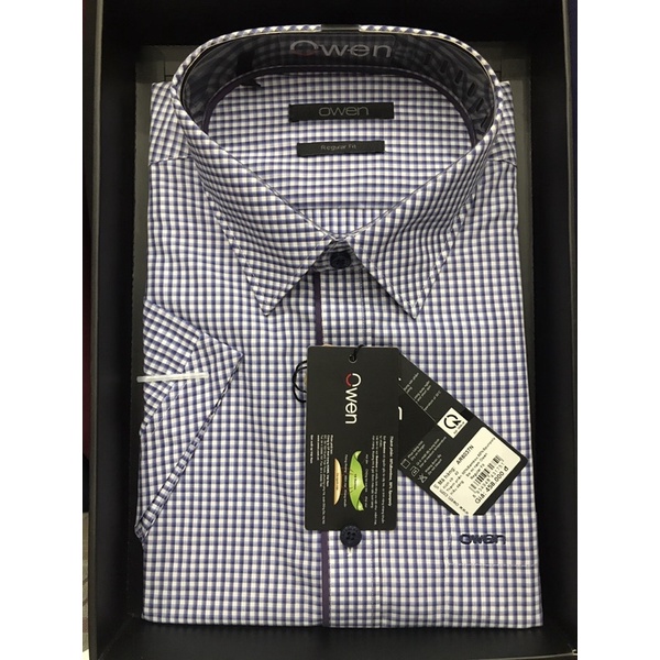 Sơ mi Owen ngắn tay sale 30% Dáng ôm lai bầuvải Bambo :mát,chống nhăn