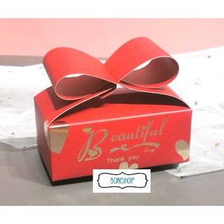 Hộp đựng socola, quà Valentines có nơ