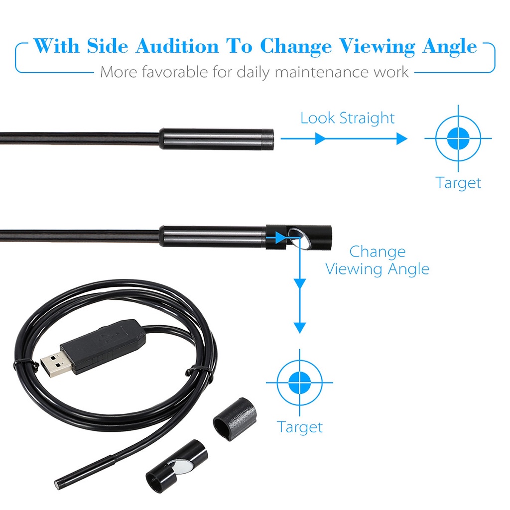 Camera nội soi endoscope chống nước IP67 5.5mm cho Android Camera nội soi cơ thể kiểm tra bên trong đường ống máy móc