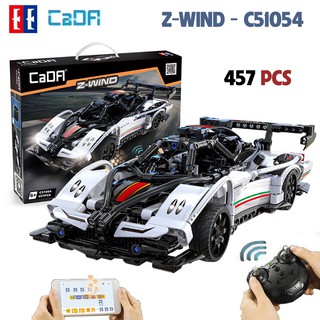 (có sẵn) Bộ Đồ Chơi Lắp Ghép Xếp Hình Mô Hình Xe Đua Z-WIND CaDa C51054 Điều Khiển RC (2 Chế Độ) Với 457 Chi Tiết