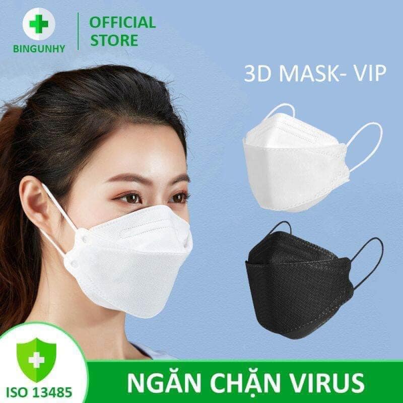 100 chiếc khẩu trang 4D kháng khuẩn KF94 VINA mask