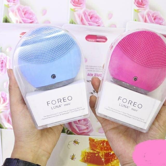 Máy rửa mặt FOREO LUNA MINI 2 , Máy rung CẦM TAY làm sạch SÂU DƯỚI da mặt, xe khít lỗ chân lông HT