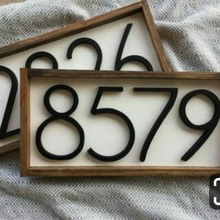 Biển số Nhà bằng gỗ phong cách cổ điển vintage | Decor trang trí nhà cửa, chung cư