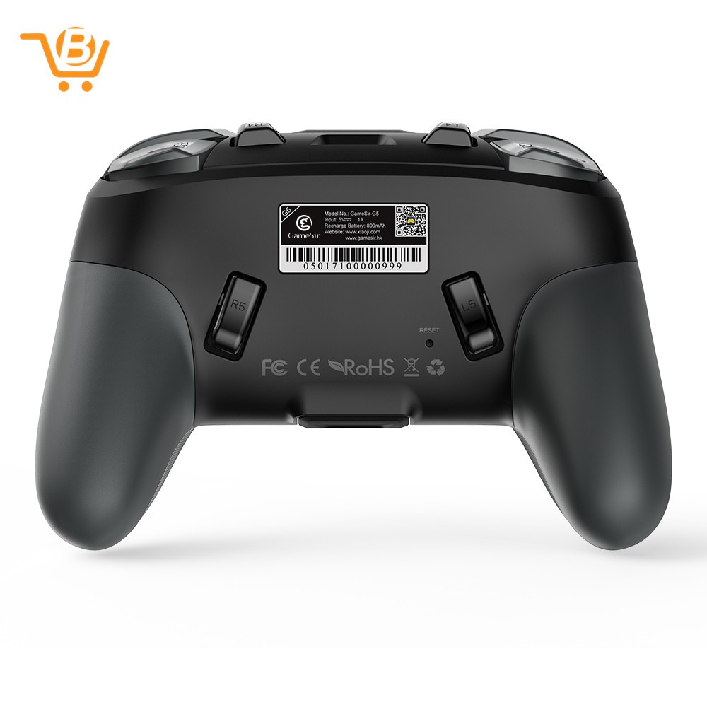 Tay cầm chơi game Bluetooth GameSir G5 chơi Rules of Survival PUBG MOBA trackpad Touchpad cho Android, iPhone.