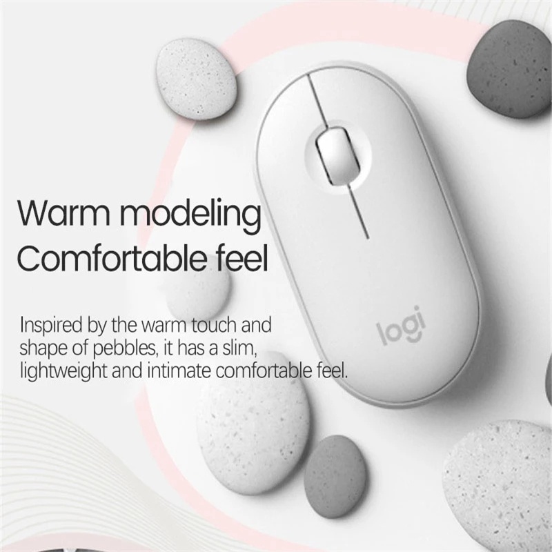 Chuột không dây Logitech Pebble M350 1000DPI nhiều màu sắc thời trang