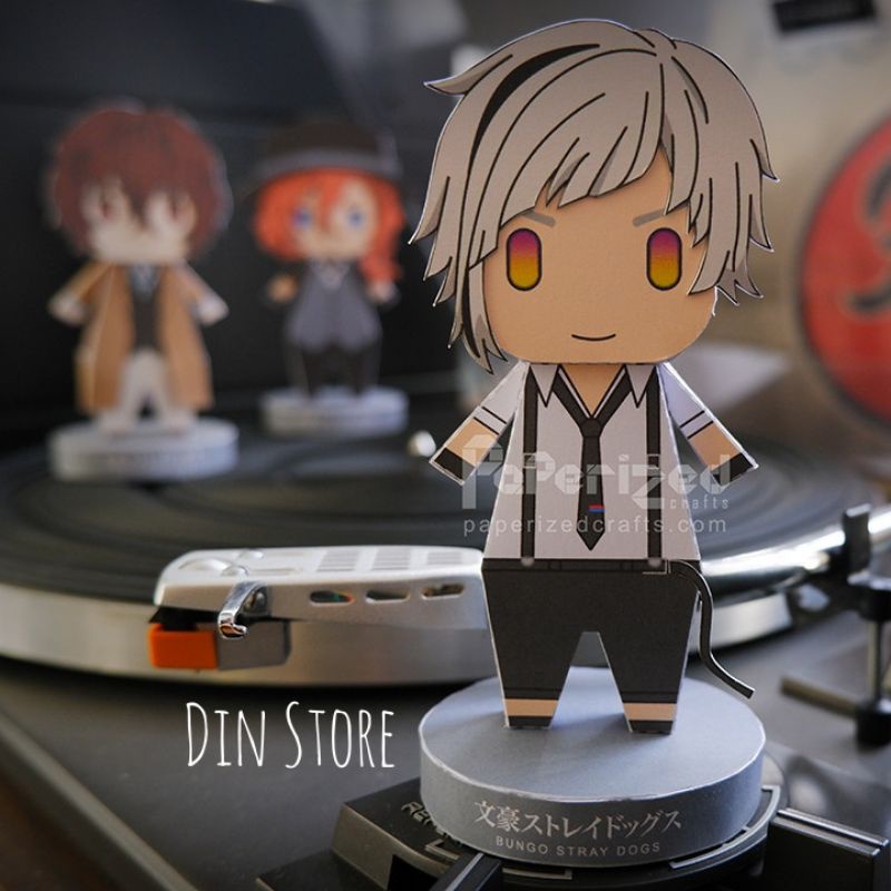 Mô hình giấy nhân vật Bungo Stray Dogs - Mô hình Dazai, Nakahara, Nakajima