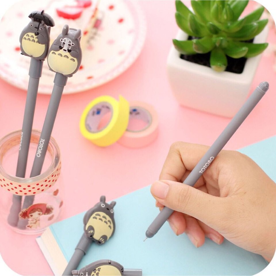 Bút Bi Nước TOTORO Siêu Dễ Thương - Bút Bi Nước Mực Đen TOTORO