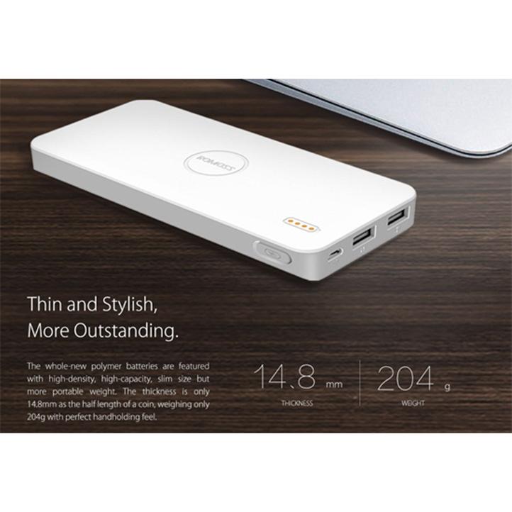 Pin Dự Phòng Romoss Polymos 10 Air New 2016 (10.000 mah)