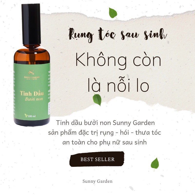 Tinh dầu bưởi non SUNNY GARDEN 100ml kích thích mọc tóc