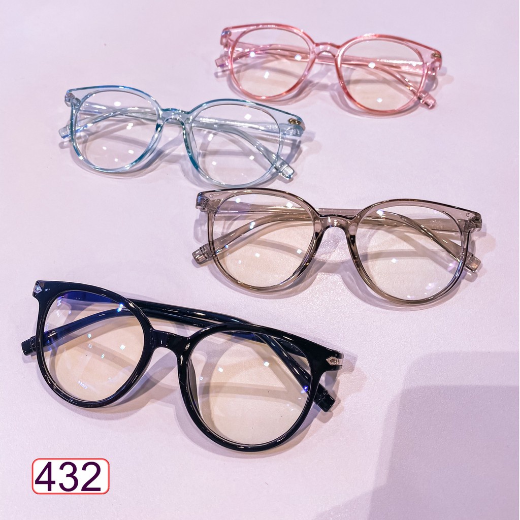 Mắt Kính Giả Cận Form Tròn Mũi 432 Tên Siêu Dễ Thương - Hazo