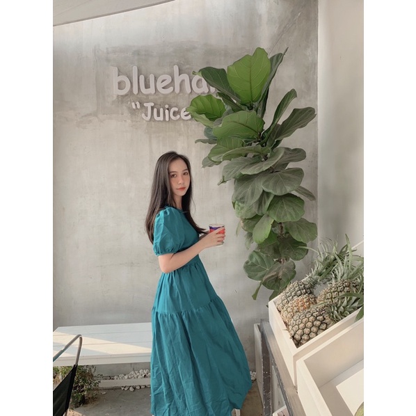 Đầm linen tưng cao cấp xoè tầng