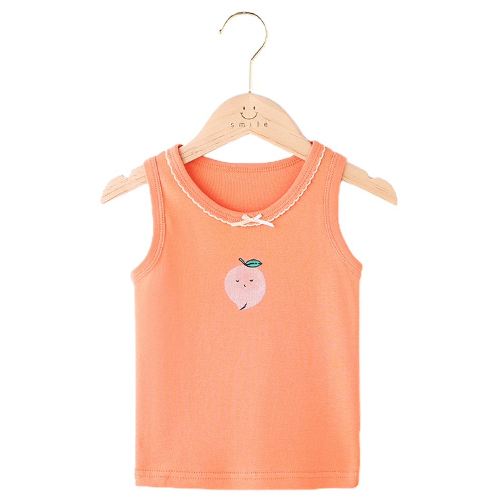 Áo thun cổ tròn in hình hoạt hình dễ thương cho bé gái