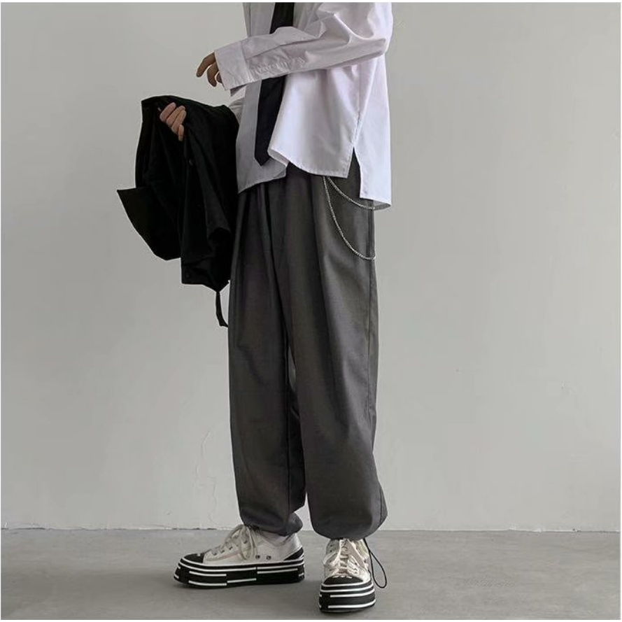 Quần Dây Rút Form Rộng Màu Sắc Đơn Giản Cho Nam