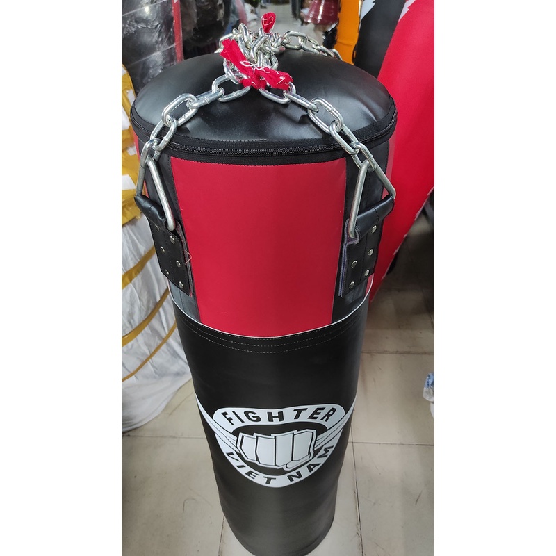 Vỏ Bao Cát Fighter Cao Cấp Dây Xích 0.8 mét - 1.0 mét -1.2 mét | Boxing, KickBoxing, Muay Thái, Võ Cổ Truyền, MMA