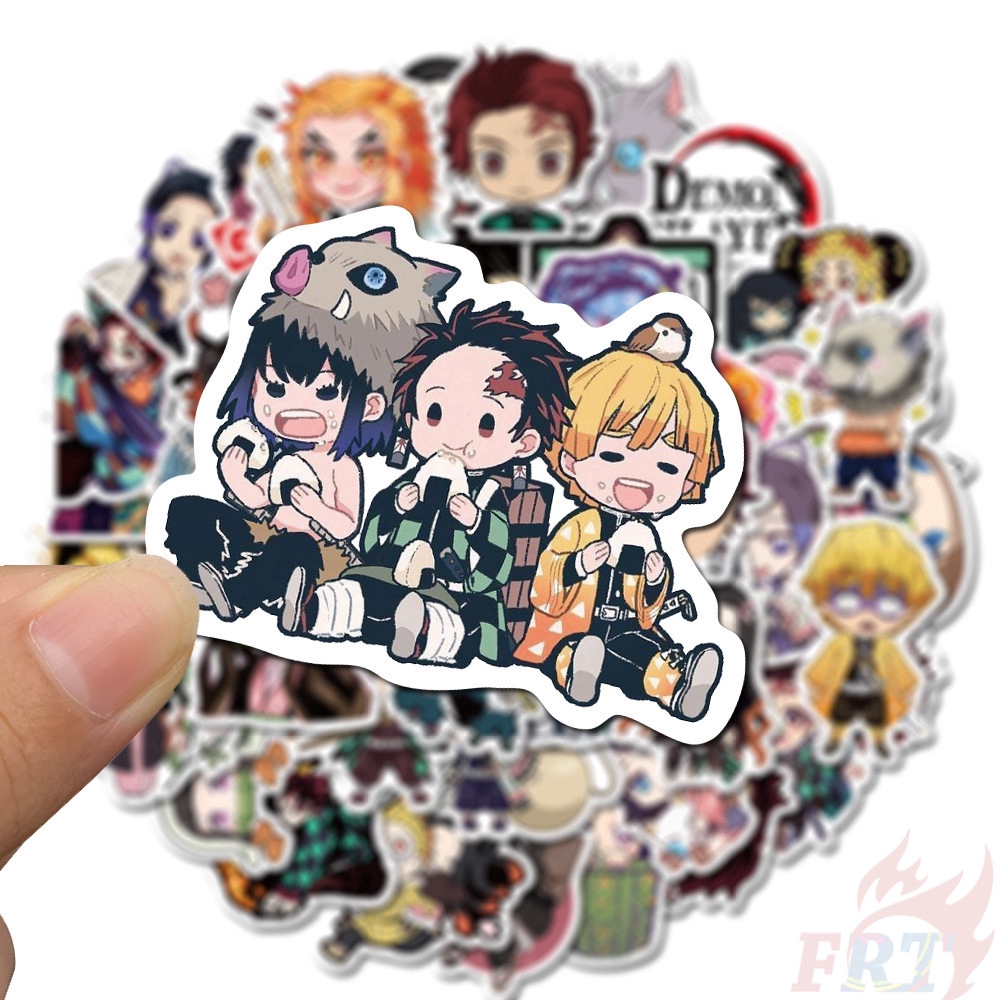 ❉ Demon Slayer: Kimetsu no Yaiba - Series 04 Stickers ❉ 50Pcs/Set Anime Mixed Luggage Laptop Skateboard Doodle Stickers
