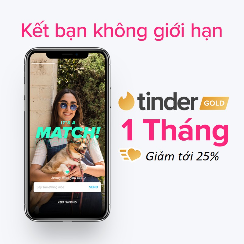 [E-voucher] Gói Tinder Gold 1 tháng