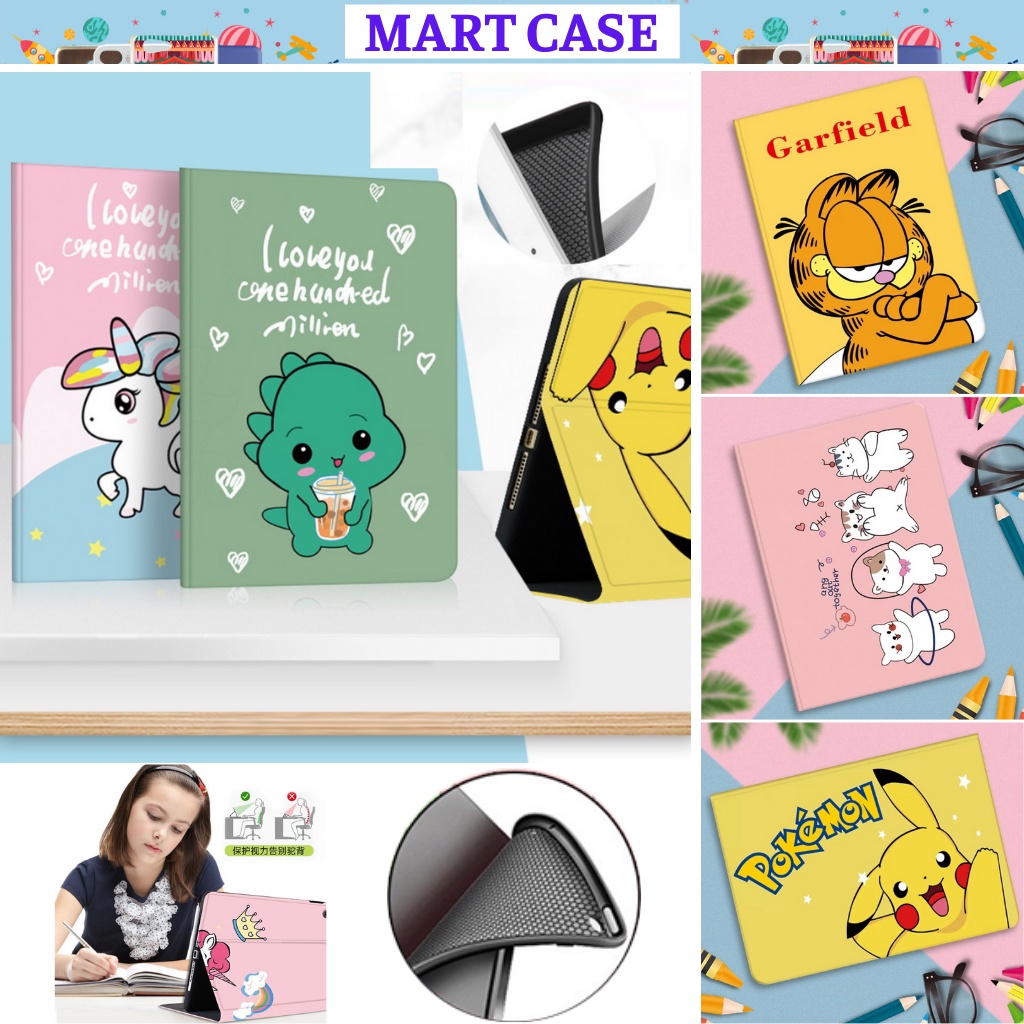 Ốp ipad silicon hình ngộ nghĩnh ipad Pro 11/Air 3/Air 1/Gen 5/6/7/8/9...MART CASE
