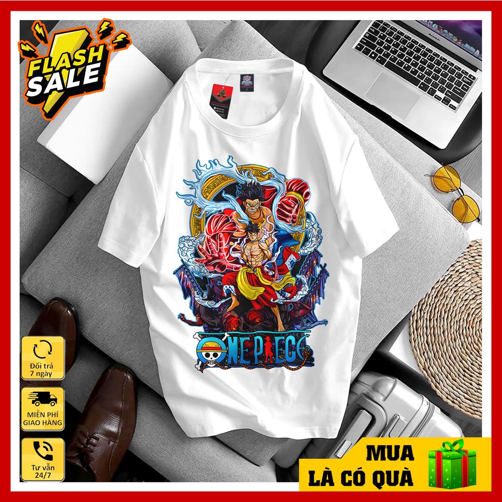 HOT Áo One Piece - Áo phông in hình Luffy Gear 3 4 5 mẫu mới siêu chất, đẹp giá rẻ nhất