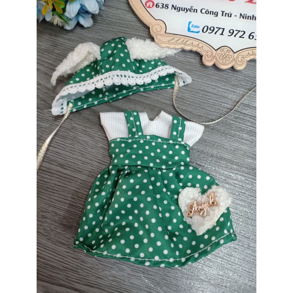 Quần áo và váy cho búp bê anime loại chibi cao 23cm