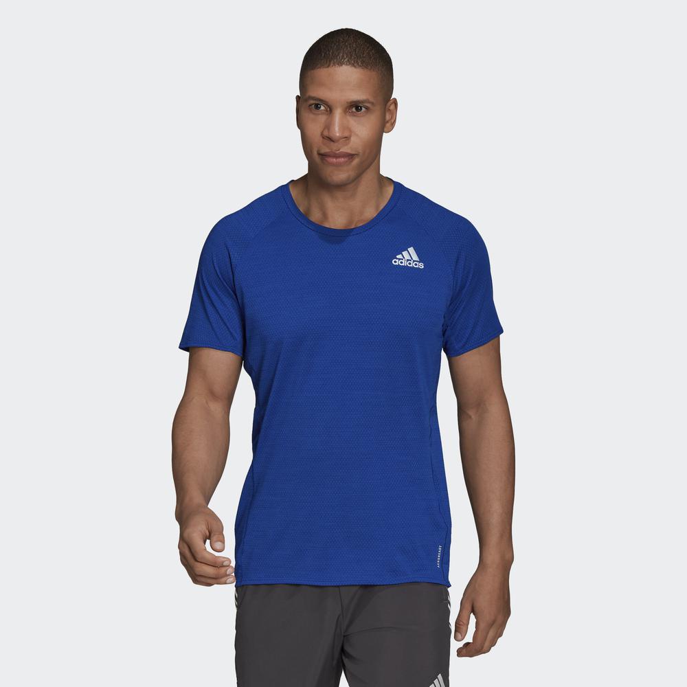 Áo Tee adidas RUNNING Nam Áo Thun Runner Màu xanh dương H25047