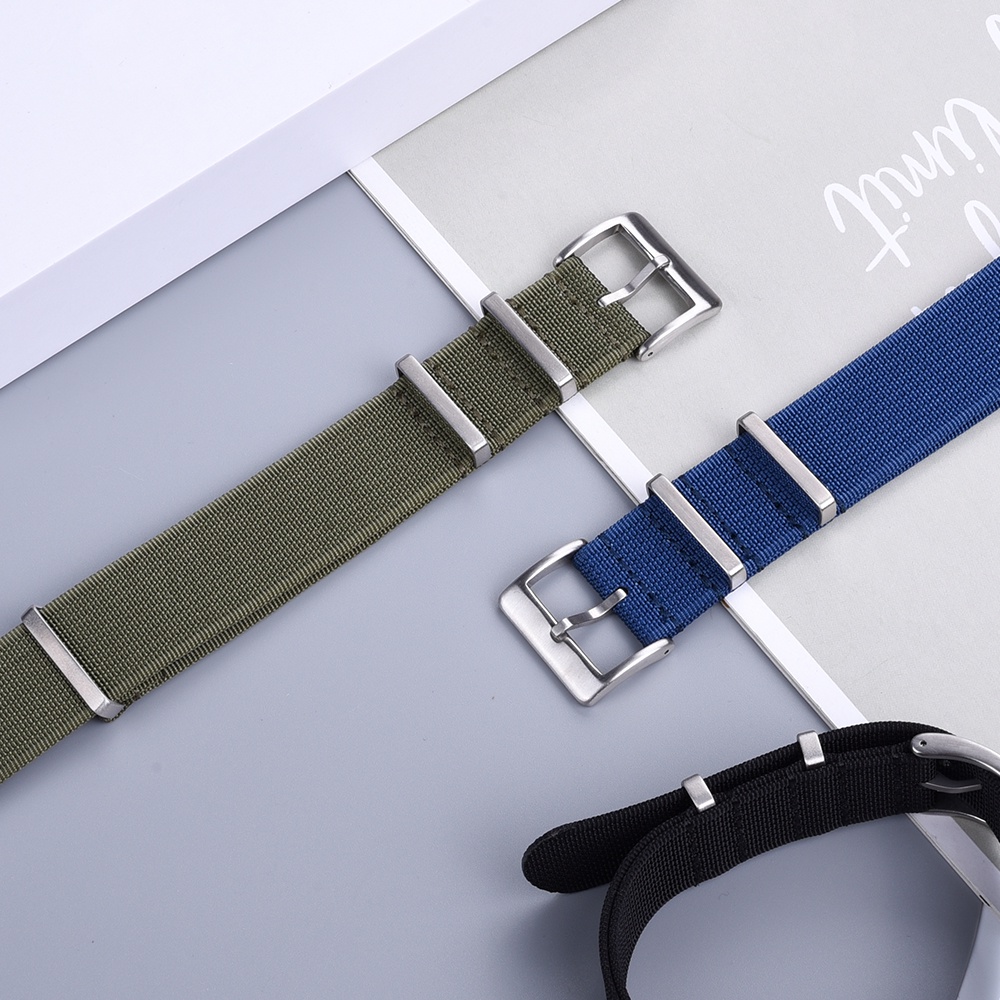 Dây Đeo Đồng Hồ Bằng Nylon Bện 20mm 22mm Có Thể Tháo Rời Thời Trang Unisex