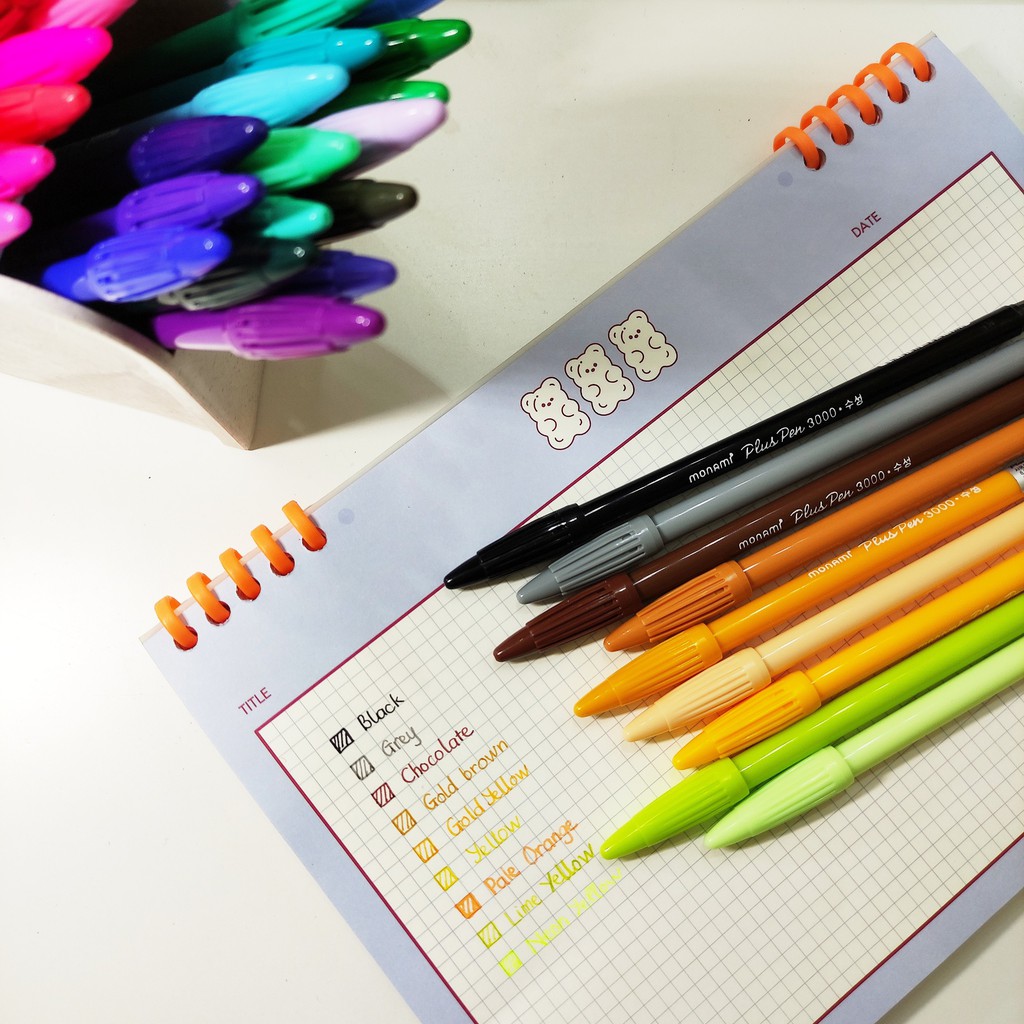 Bút Monami Plus Pen 3000 ngòi 0.3mm - lẻ 1 cây (link 2) | BPN007