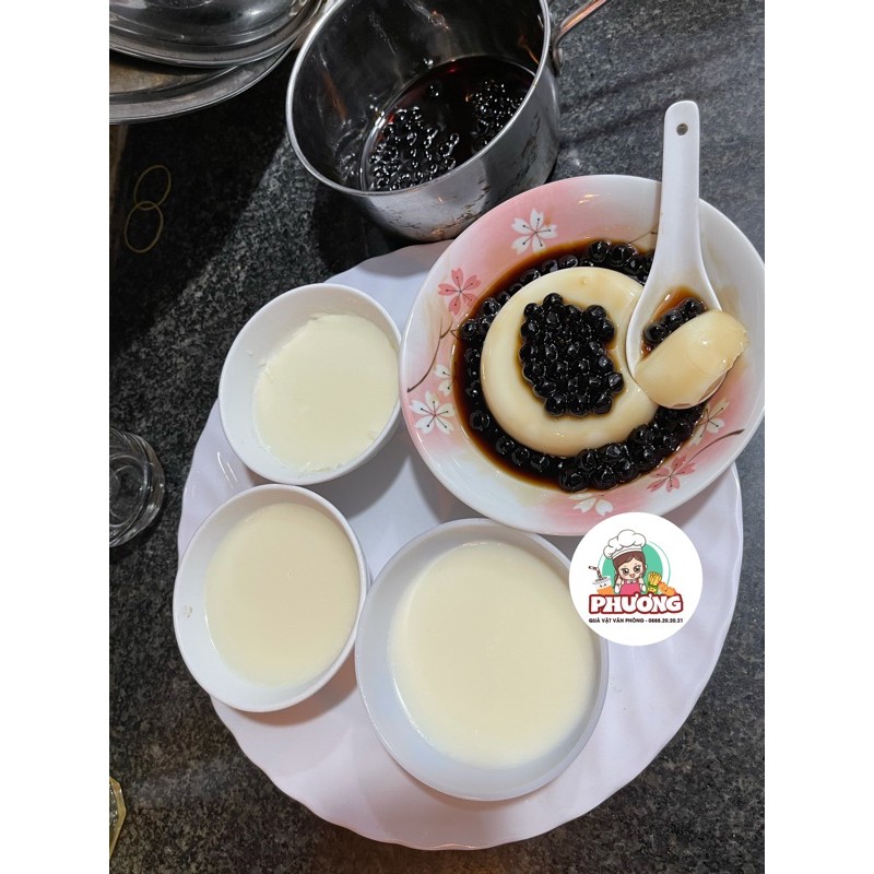 set nấu tàu hũ trân châu đường đen nguyên liệu cực chất/ set tàu hũ